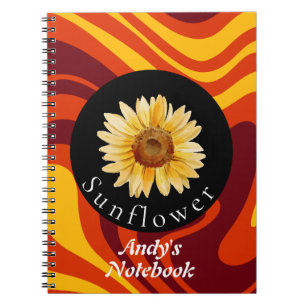 Personalised Sunflower nature's collection Notebook