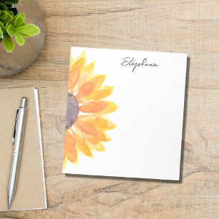 Personalised Sunflower Notepad
