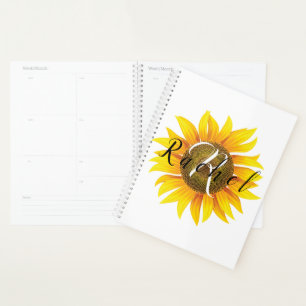 Personalised sunflower  planner