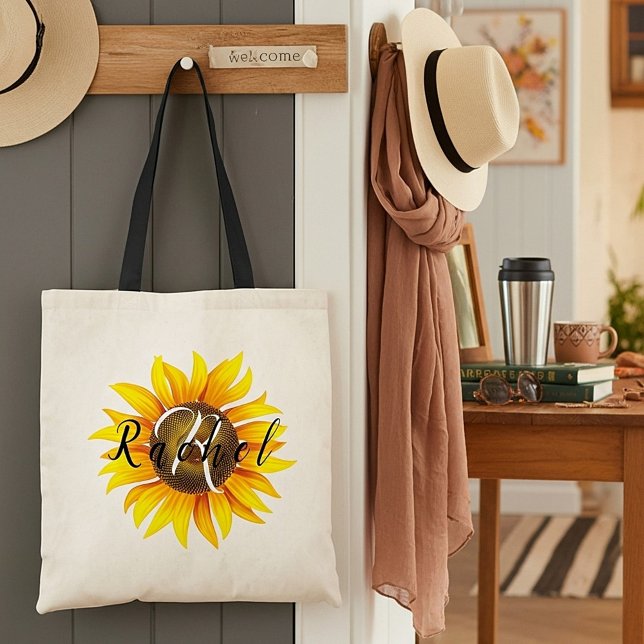 Personalised sunflower  tote bag (Creator Uploaded)