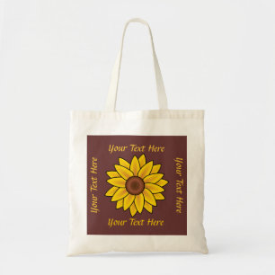 Personalised Sunflower Tote Bag