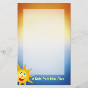 Personalised Sunny Stationery