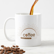 Personalised Sunrise Coffee Mug with Good Morning
