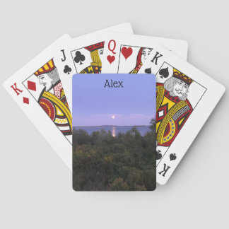 Personalised Sunset Playing Cards