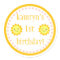 Personalised Sunshine 1st Birthday Sticker