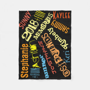 Personalised Sunshine Blanket 8 or 9 Names