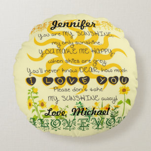 Personalised Sunshine Pillow