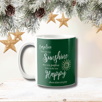 Personalised Sunshine You Make Me Happy Green