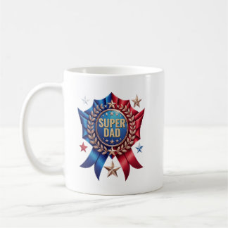 Personalised Super Dad Custom Name Hero Father's  Coffee Mug