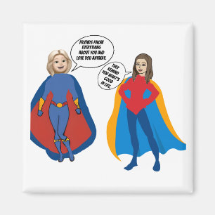 Personalised Super Friends Magnet