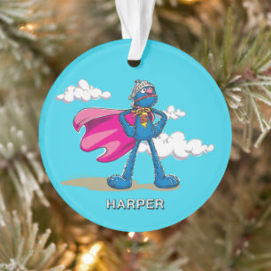 Personalised Super Grover   Custom Name & Photo Ornament