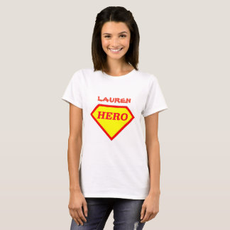 Personalised Super Hero Ladies T-Shirt