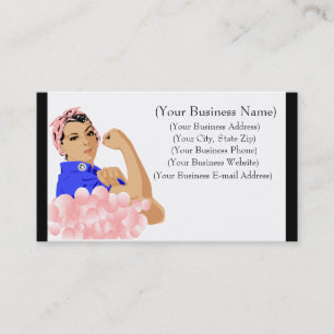 Personalised Super Soaper Rosie Pink Soap Bubbles Business Card