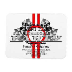 Personalised Supercharged Performance Party Magnet