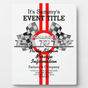 Personalised Supercharged Performance Party Plaque