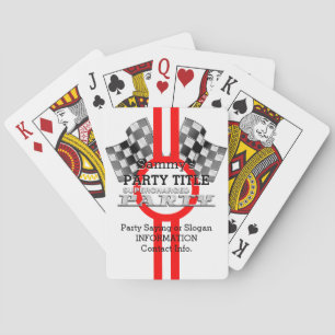Personalised Supercharged Performance Party Playing Cards