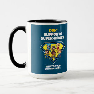 Personalised Superhero Design for Support Worker Mug