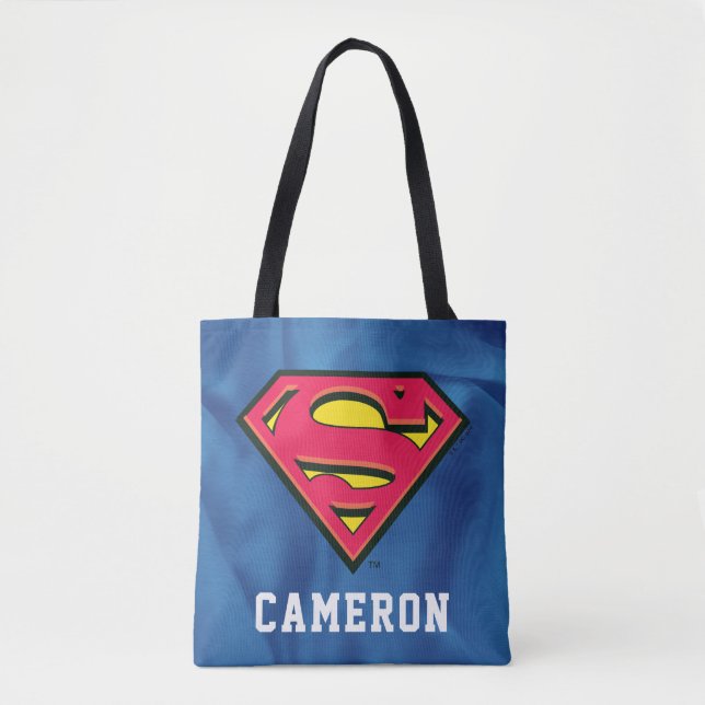 Personalised Superman S-Shield | Classic Logo Tote Bag (Front)