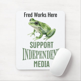Personalised Support Independant Media  Mouse Mat