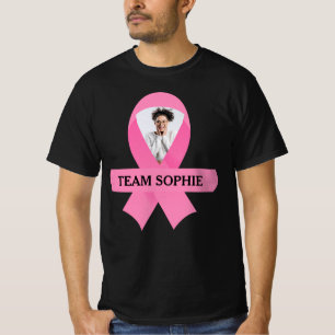 Personalised Support Team Breast Cancer Awareness T-Shirt