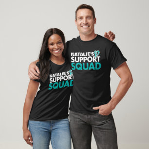 Personalised Supporter Ovarian Cancer Awareness T-Shirt