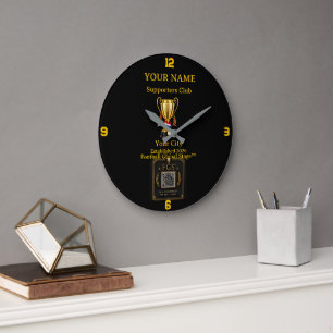 Personalised Supporters Club: football Achempong Large Clock