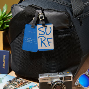 Personalised Surf Luggage Tag