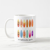Personalised Surfboards Mug