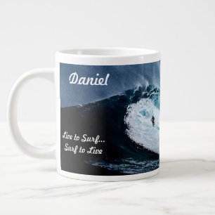 Personalised Surfer Coffee Cup Surfing Themed