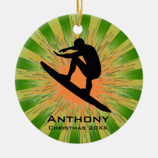 Personalised Surfing Ornament