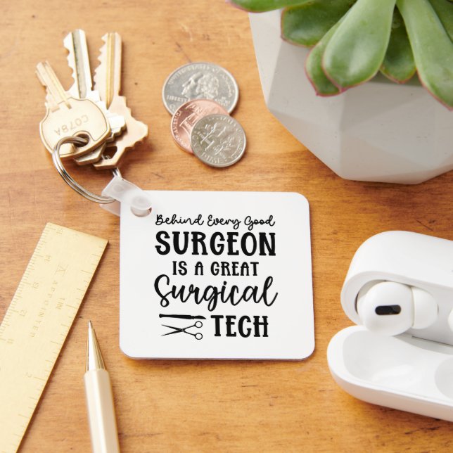Personalised Surgical Tech | Surgical Technologist Key Ring (Desk)