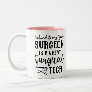 Personalised Surgical Tech   Surgical Technologist Two-Tone Coffee Mug
