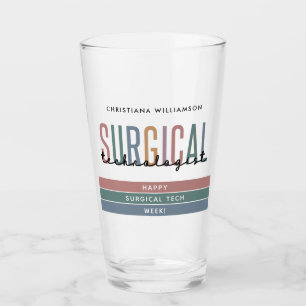 Personalised Surgical Technologist Week OR Tech Glass