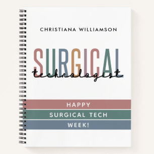 Personalised Surgical Technologist Week OR Tech Notebook
