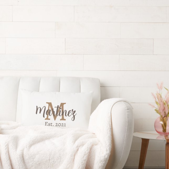 Personalised Surname Wedding Pillow (Couch)