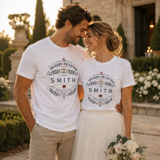 Personalised Surname Wedding T-Shirt