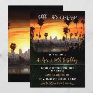 Personalised Surprise 50th Birthday For Men Invitation