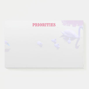 Personalised Swan Lake Post-it Notes