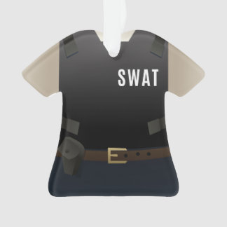 Personalised SWAT Police Team Christmas Ornament