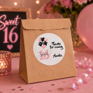 Personalised Sweet 16 Birthday Sticker