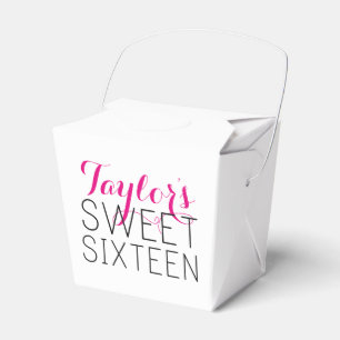 Personalised Sweet 16 Favour Box