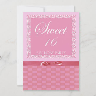 Personalised Sweet 16 Party Invitation