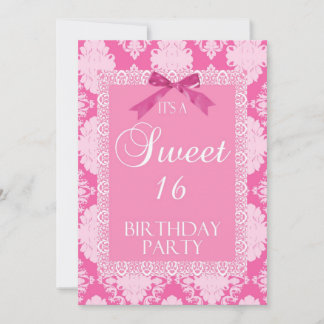 Personalised Sweet 16 Party Invitation