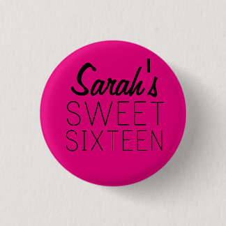 Personalised Sweet 16 Pin