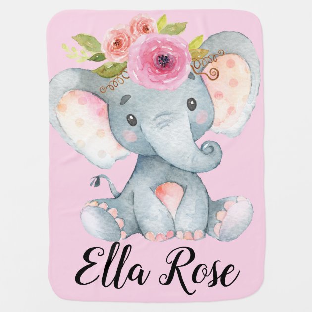 Baby girl best sale elephant blanket