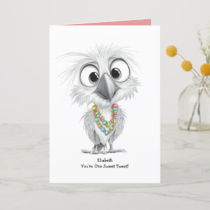 Personalised Sweet Bird Birthday Card