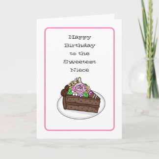 Personalised Sweet Birthday Card for Niece