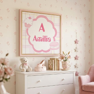 Personalised Sweet Delights Name Wall Art