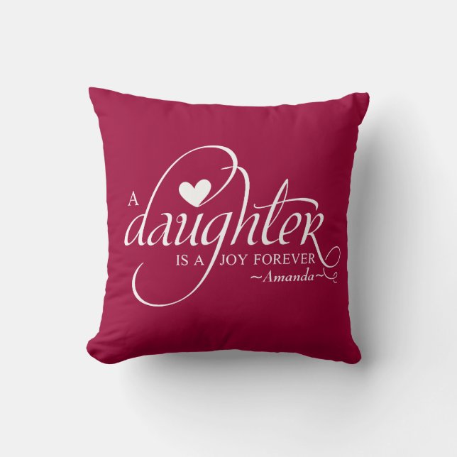 Personalised Sweet Gifts for Daughter Cushion (Front)