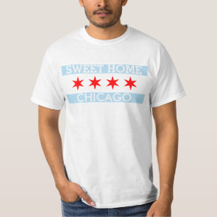 Personalised Sweet Home Chicago Flag T-Shirt